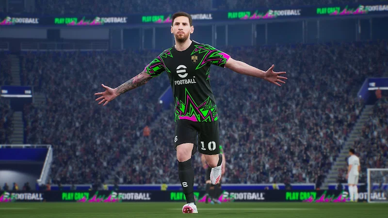 Captura de ecrã de eFootball — partida em curso